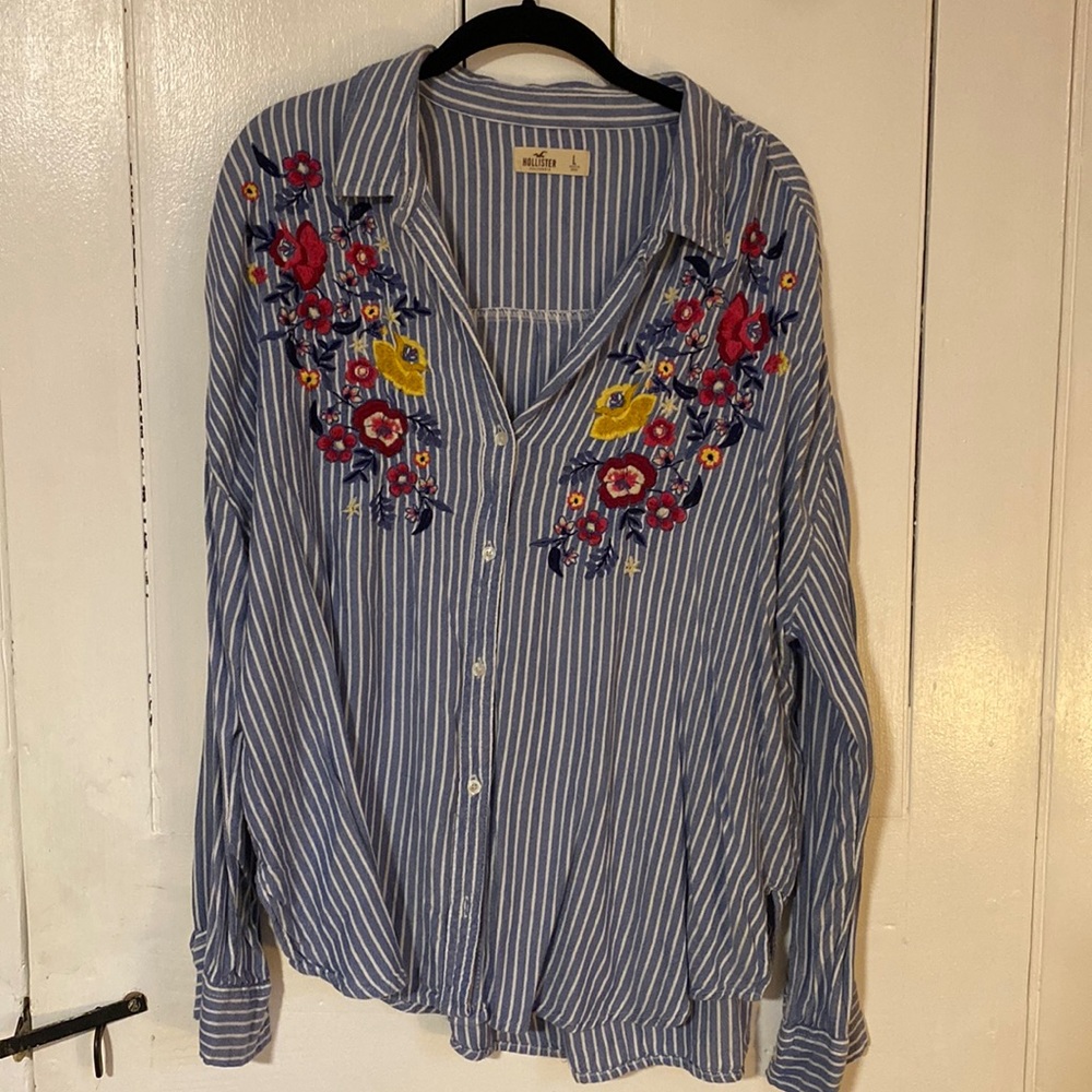 Oversized button up